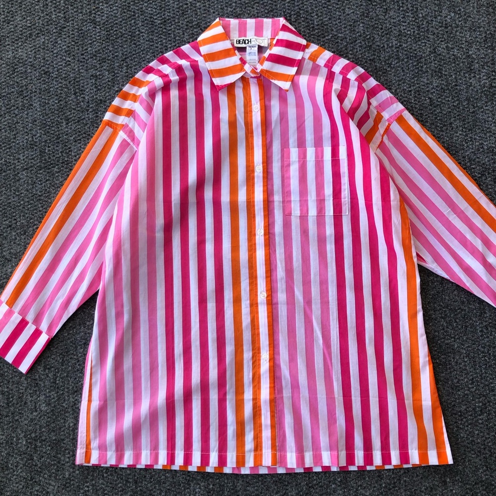 Beach Riot Alexa top in sunset stripes size S/M